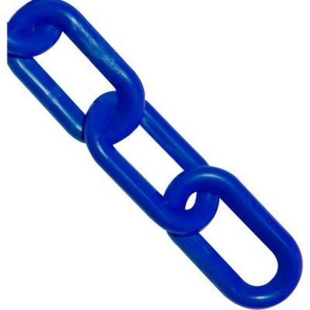 GEC Mr. Chain Plastic Chain, 3/4in Link, 100'L, HDPE, Traffic Blue 00026-100